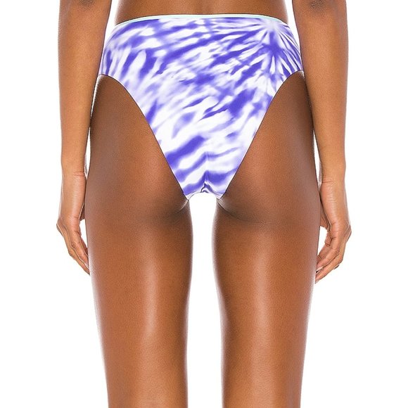 NWT Seafolly X Revolve Beach Break High Rise Bottom in Dazzling Blue - Picture 1 of 10
